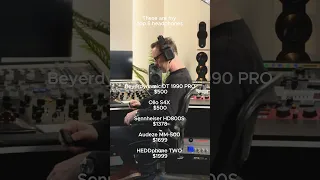 My Top 5 Headphone Choices Protip Audio Headphones Audio Audioengineer Mastering Studio Hedd 