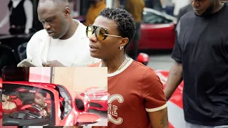 wizkid and jada p arrives vein lagos for his