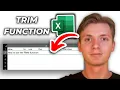 How To Use TRIM Function In Excel