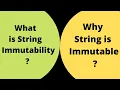 What is meant by string is immutable Why string is immutable Explain with the help of example