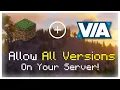 Allow ANY Server version to join your Minecraft Server Viaversion