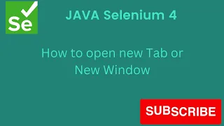 How to open new tab and window using selenium Selenium 4