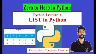 LIST in Python - Complete Python Course lecture 3 all basic list methods in python in Hindi