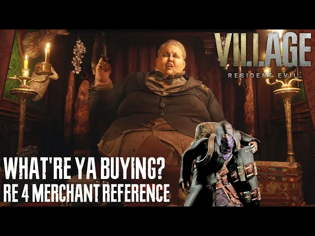 RESIDENT EVIL VILLAGE - "What're ya buyin?" RE4 Merchant Reference (The Duke's Emporium)