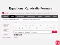 Equations Quadratic Formula