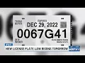 No more paper license plates Bryan car dealerships explain shift to metal tags for new law
