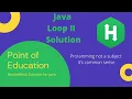 HackerRank Java Practice point of education