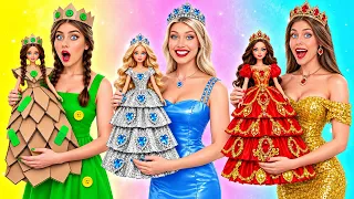 Rich vs Broke vs Giga Rich Barbie Doll Makeover | Awesome Creative Challenge by Multi DO Girls