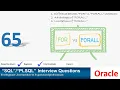 Oracle PL SQL interview question Oracle FOR vs FORALL Oracle FORALL advantages and limitations