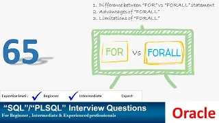 Oracle PL SQL interview question Oracle FOR vs FORALL Oracle FORALL advantages and limitations