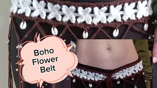 Download Boho Flower Belt- Easy Crochet Tutorial #crochetfashion #crochetbelt #crochettutorial MP3