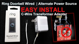 Ring Doorbell Wired - 2021 Release How to Use Wall Outlet Power Source