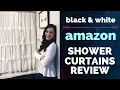 Black and White Amazon Shower Curtains Review