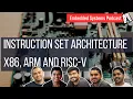 Instruction Set Architecture - x86 ARM and RISC-V Embedded systems podcast in Pyjama