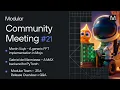 October 2025 Community Meeting A Generic FFT Implementation in Mojo A MAX Backend for PyTorch