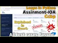 assignment 10A loops in python ccbp Nxtwave assignments