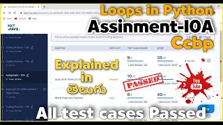 assignment 10A loops in python ccbp Nxtwave assignments