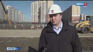 Виталий Хоценко оценил ход строительства нового жилого микрорайона на Левобережье