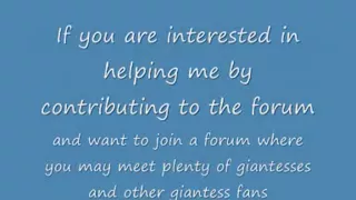 New Giantess Forum