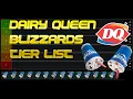 Dairy Queen Blizzards Tier List