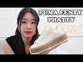 PUMA FENTY PHATTY CREEPERS SHOE UNBOXING REVIEW TRY ON