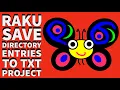 Raku Programming Project Save Directory Entries To TXT File 2024