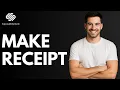 How to Make Receipt in Squarespace QUICK GUIDE
