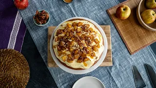 Vegan Apple Cake with Cinnamon Buttercream | A Healthy Plant-Based Baking Alternative