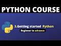 Python Crash Course Part 3 - Getting started with Python Programming Language