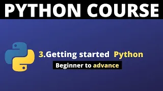 Python Crash Course Part 3 - Getting started with Python Programming Language