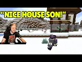 Philza HELPING His Son Technoblade in move to a NEW HOUSE on DREAM SMP