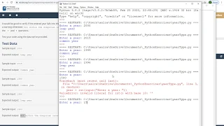 PCAP - Programming Essentials in Python course Module 3 Year Type
