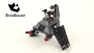 Lego Star Wars 75163 Krennic's Imperial Shuttle - Lego Speed Build