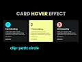 Card Hover Effect using Html Css Responsive