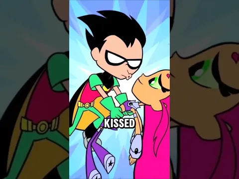 Robin And Starfire Finally KISS!? #shorts