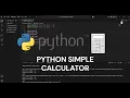 PYTHON SIMPLE CALCULATOR learn how to make a simple-console calculator in python