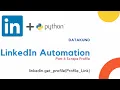 LinkedIn Automation Part 6 - Profile Scraper About Name Mutual Connections Location DataKund