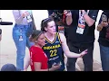 Caitlin Clark Hugs Gabbie Marshall Iowa Hawkeyes Teammate After Winning Game Indiana Fever