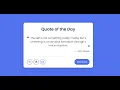 Tutorial - 1 Random Quote Generator using HTML CSS and Javascript