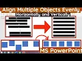 How to Align Multiple Objects in MS PowerPoint How to Align Shapes in PowerPoint MS PowerPoint
