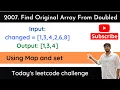Leetccode 2007 Find Original Array From Doubled Array