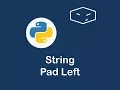 string pad left in python