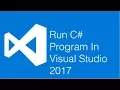 Run C Program In Visual Studio 2017