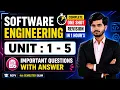 Software Engineering Complete One Shot Revision Entire Units 1 5 in Just 1 Hour RGPV 4th Sem