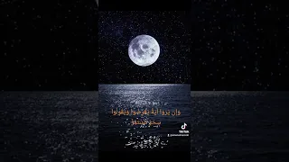 حالات واتس اب سورة القمر اقتربت الساعة وانشق القمر تيك توك 