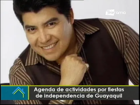 Agenda de actividades por fiestas de independencia de Guayaquil