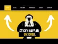 How To Create A Sticky Navigation Bar Using Html Css And Javascript