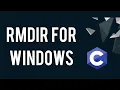 RMDIR for windows C Tutorial