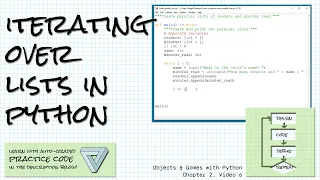 Iterating over lists in Python Practice link Objects Games w Python Chapter 2 6