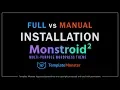 Monstroid2 Full vs Manual Installation TemplateMonster